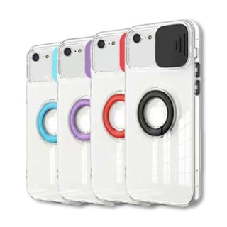 Imagen de PROTECTOR IPHONE 7 8 SE RINGCAM CELESTE