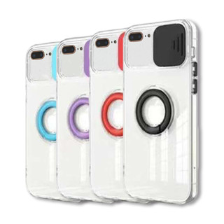 Imagen de PROTECTOR IPHONE 7 8 PLUS RINGCAM CELESTE