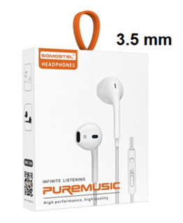 Imagen de AURICULARES SOMOSTEL CON ENTRADA 3,5MM  WHITE