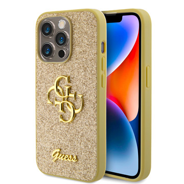 Imagen de GUESS IPHONE 15 PRO GLITTER GOLD 7808