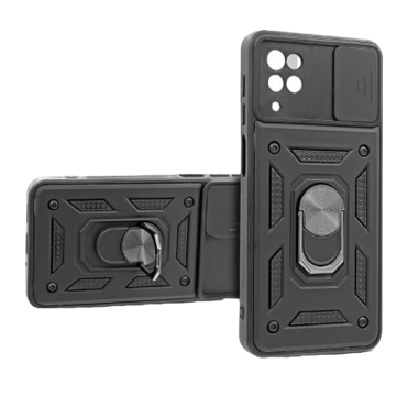 Imagen de Protector Samsung A12 Camring Black