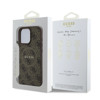 Imagen de GUESS IPHONE 16 PRO  MAGSAFE PU LEATHER CASE COLORED RING AND CLASSIC LOGO BROWN 7262
