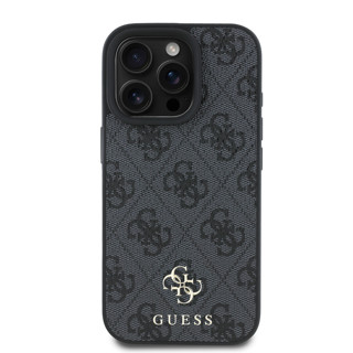 Imagen de GUESS IPHONE 16 PRO MAGSAFE PU LEATHER CASE WITH SMALL AND CLASSIC METAL LOGOS BLACK 9530