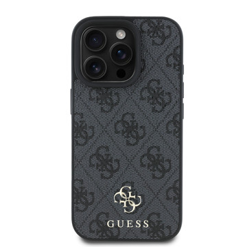 Imagen de GUESS IPHONE 16 PRO MAGSAFE PU LEATHER CASE WITH SMALL AND CLASSIC METAL LOGOS BLACK 9530