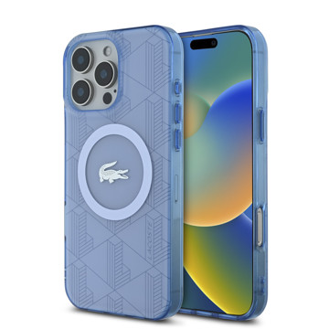Imagen de LACOSTE IPHONE 16 PRO MAX MAGSAFE MONOGRAM LIGTH BLUE 1399
