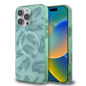 Imagen de LACOSTE IPHONE 16 PRO MAX MAGSAFE CROC AMANDE 1832