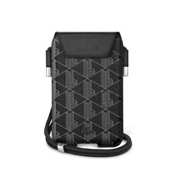 Imagen de LACOSTE PHONE BAG MONOGRAM BLACK 8441