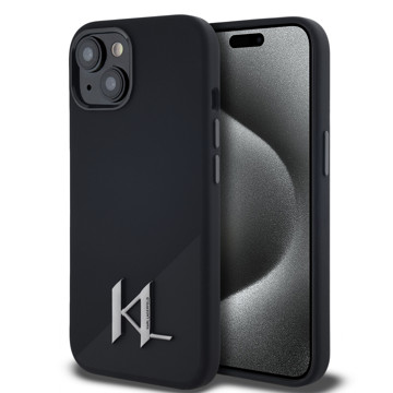 Imagen de KARL LAGERFELD IPHONE 15 MAGSAFE SILICONE CASE INITIAL LOGO BLACK 2922