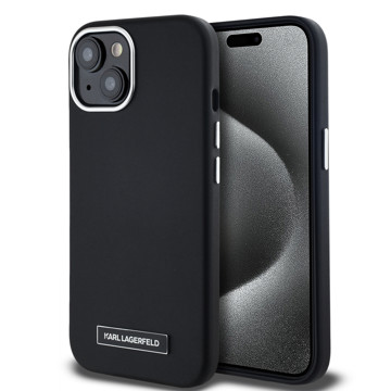 Imagen de KARL LAGERFELD IPHONE 15 MAGSAFE PU FULL WRAPPED BLACK 4889