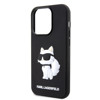 Imagen de KARL LAGERFELD IPHONE 15 PRO MAX RUBBER CASE CHOUPETTE BLACK 1202