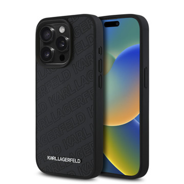 Imagen de KARL LAGERFELD IPHONE 15 PRO MAX QUILTED K PATTERN BLACK 5062