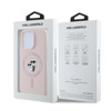 Imagen de KARL LAGERFELD IPHONE 16 PRO MAGSAFE LIQUID SILICONE CASE KARL AND CHOUPETTE HEADS PINK 8789