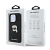 Imagen de KARL LAGERFELD IPHONE 16 PRO MONOGRAM PU LEATHER CASE WITH PIN LOGO KARL HEAD 9563