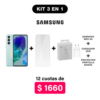 Imagen de Promo Pack Samsung M55 5G de 256/8GB + Accesorios