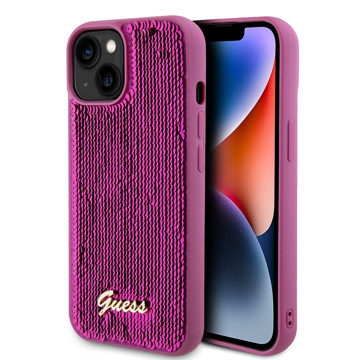 Imagen de GUESS IPHONE 15 SEQUIN FUCSIA 3012