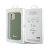 Imagen de GUESS IPHONE 15 SILICONE GREEN GOLD 9468