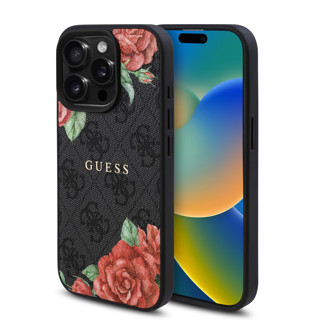 Imagen de GUESS IPHONE 15 PRO MAX MAGSAFE FLOWER BLACK 0086