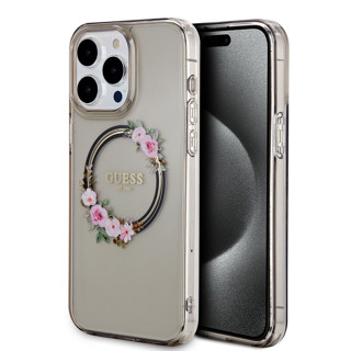 Imagen de GUESS IPHONE 15 PRO MAX MAGSAFE FLOWER HUMO 1317