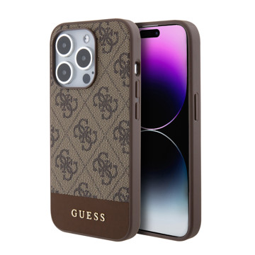 Imagen de GUESS IPHONE 15 PRO MAX MAGSAFE LOGO BROWN 3157