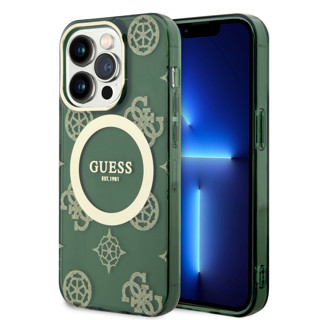 Imagen de GUESS IPHONE 15 PRO MAX MAGSAFE GREEN GOLD 6882