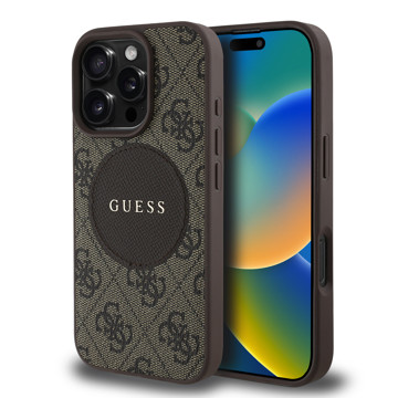 Imagen de GUESS IPHONE 16 PRO MAX  MAGSAFE PATCH BROWN 6507