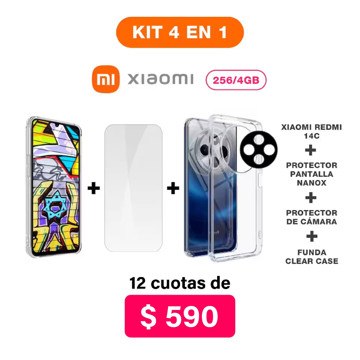 Imagen de Promo Pack Xiaomi Redmi 14C de 256/4GB + Accesorios