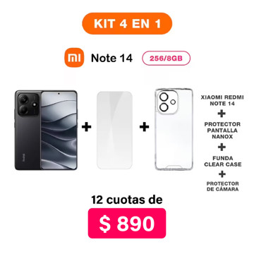 Imagen de Promo Pack Xiaomi Note 14 de 256/8GB + Accesorios
