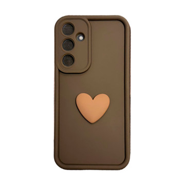 Imagen de PROTECTOR SAMSUNG A16 POP CORAZON BROWN