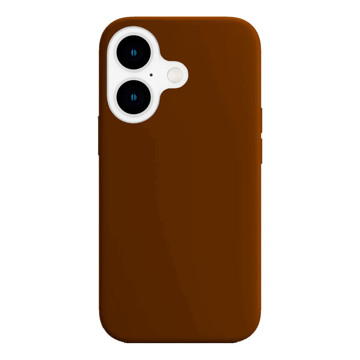 Imagen de PROTECTOR IPHONE 16 SIMIL OR. MARRON