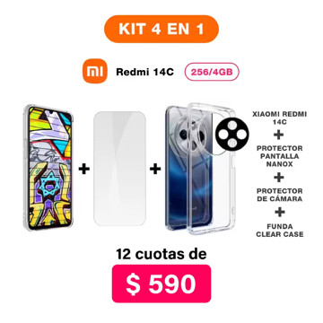 Imagen de Promo Pack Xiaomi Redmi 14C de 256/4GB + Accesorios